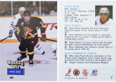 1994-95 Hockey Wit # 7